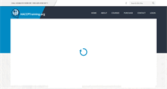 Desktop Screenshot of haccptraining.org